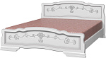 Кровать из массива Карина-6 1600*2000 (белый жемчуг)