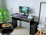 Компьютерный стол КЛ №9.2 (Черный / Желтый)