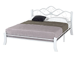 Кровать двухместная 42.50 Антея (ш.1600)  (металл белый)